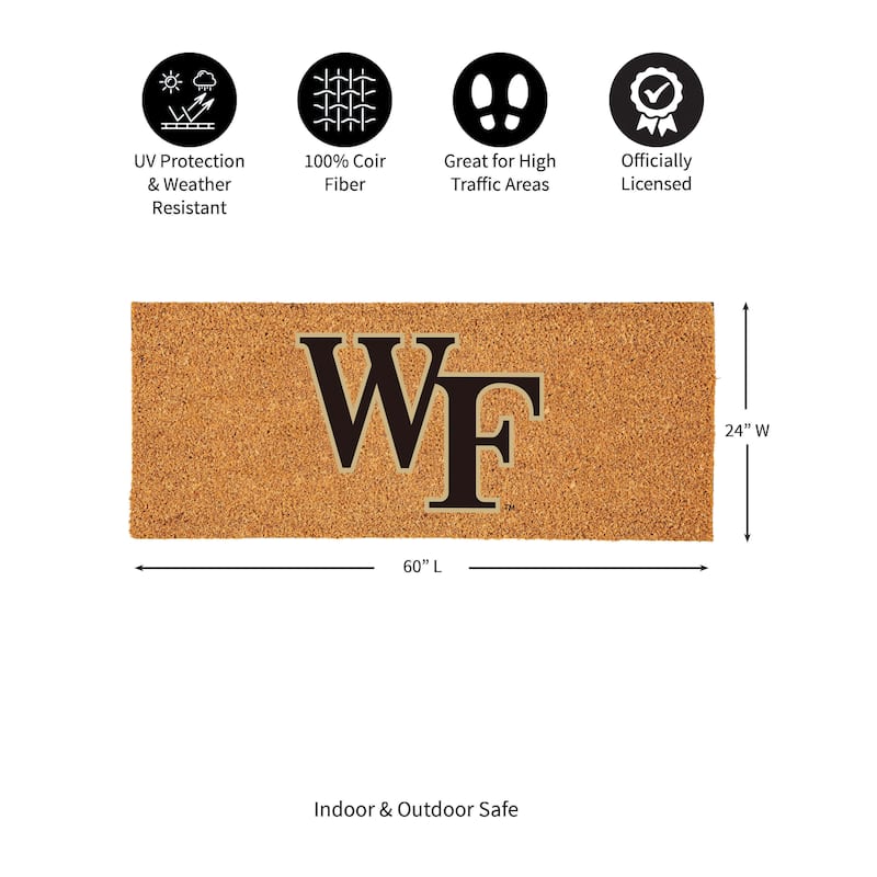 Wake Forest University Full Color Indoor/Outdoor Coir Mat