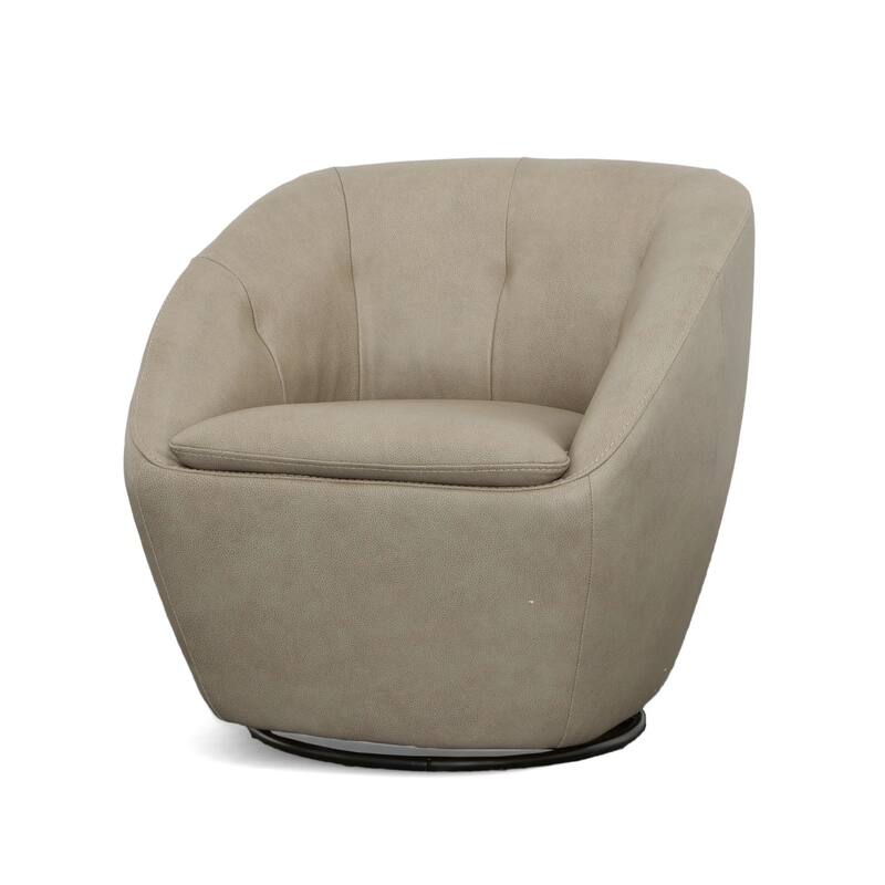 Wade Brown Leather 360° Swivel Chair by Flexsteel