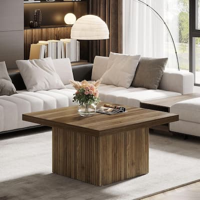 31.5" Square Coffee Table, Brown