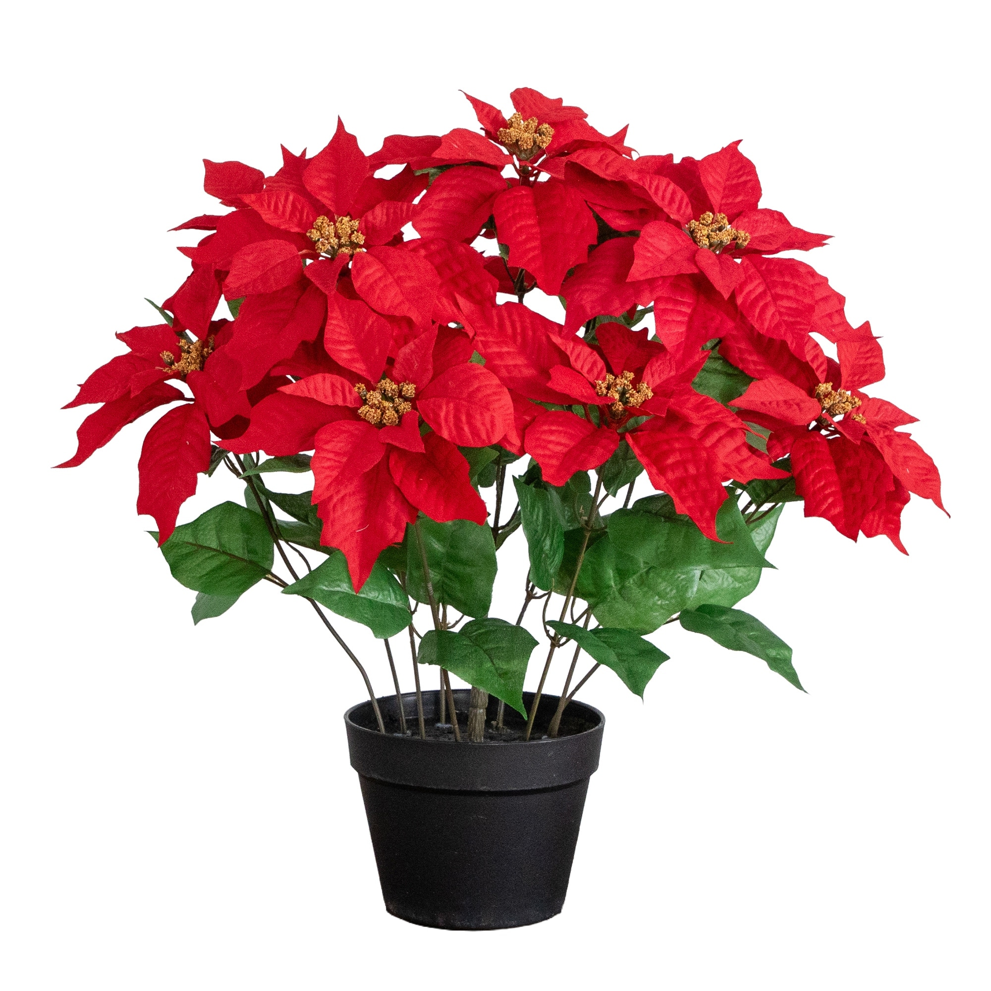22-in Artificial Poinsettia Plant