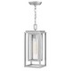 preview thumbnail 8 of 7, Hinkley Lighting Republic 7" Wide LED Outdoor Mini Pendant Satin Nickel