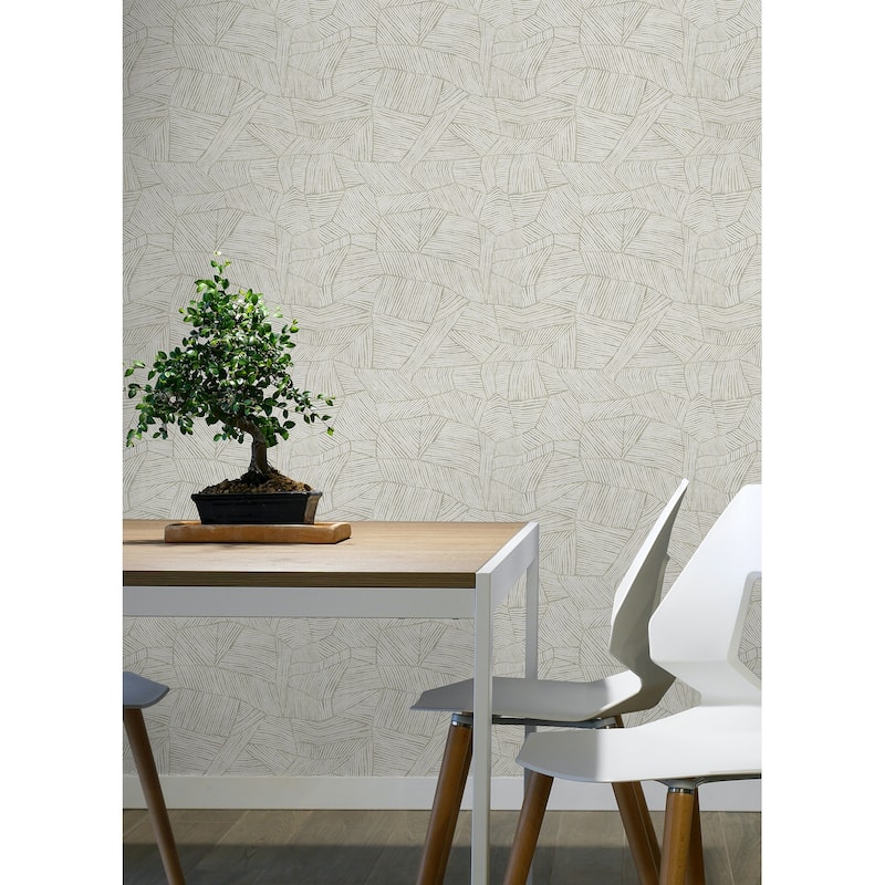 Zen Garden Cream Peel and Stick Wallpaper