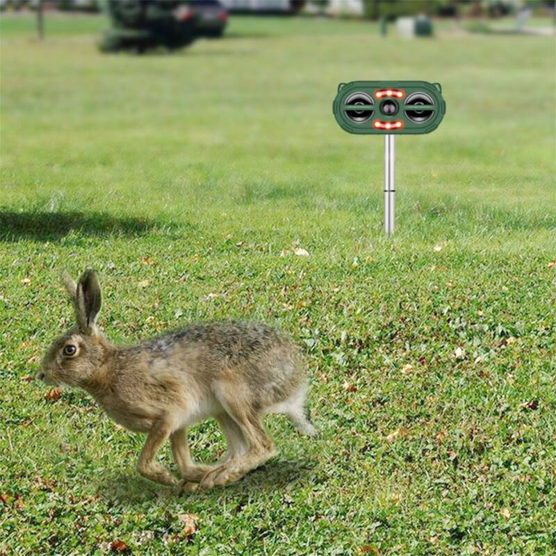 Solar Ultrasonic Animal Repeller Motion Sensor Repellent USB Animal Chaser IP66 Waterproof