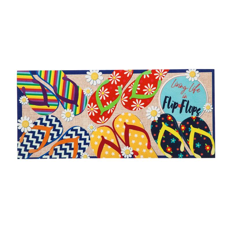 22 in. x 10 in. Flip Flop Life Sassafras Switch Mat