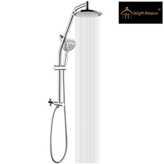 BRIGHT SHOWERS Shower Head System Rainfall Shower Head and Handheld ...