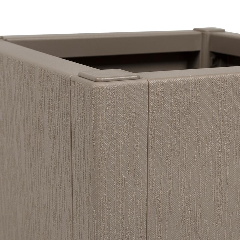 vidaXL Garden Planter Patio Outdoor Flower Pot Herb Planter Pot Flower Box PP - 14.2 x 14.2 x 13.8 in