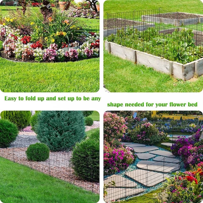 Decorative Garden Fence Outdoor 24in x 10ft