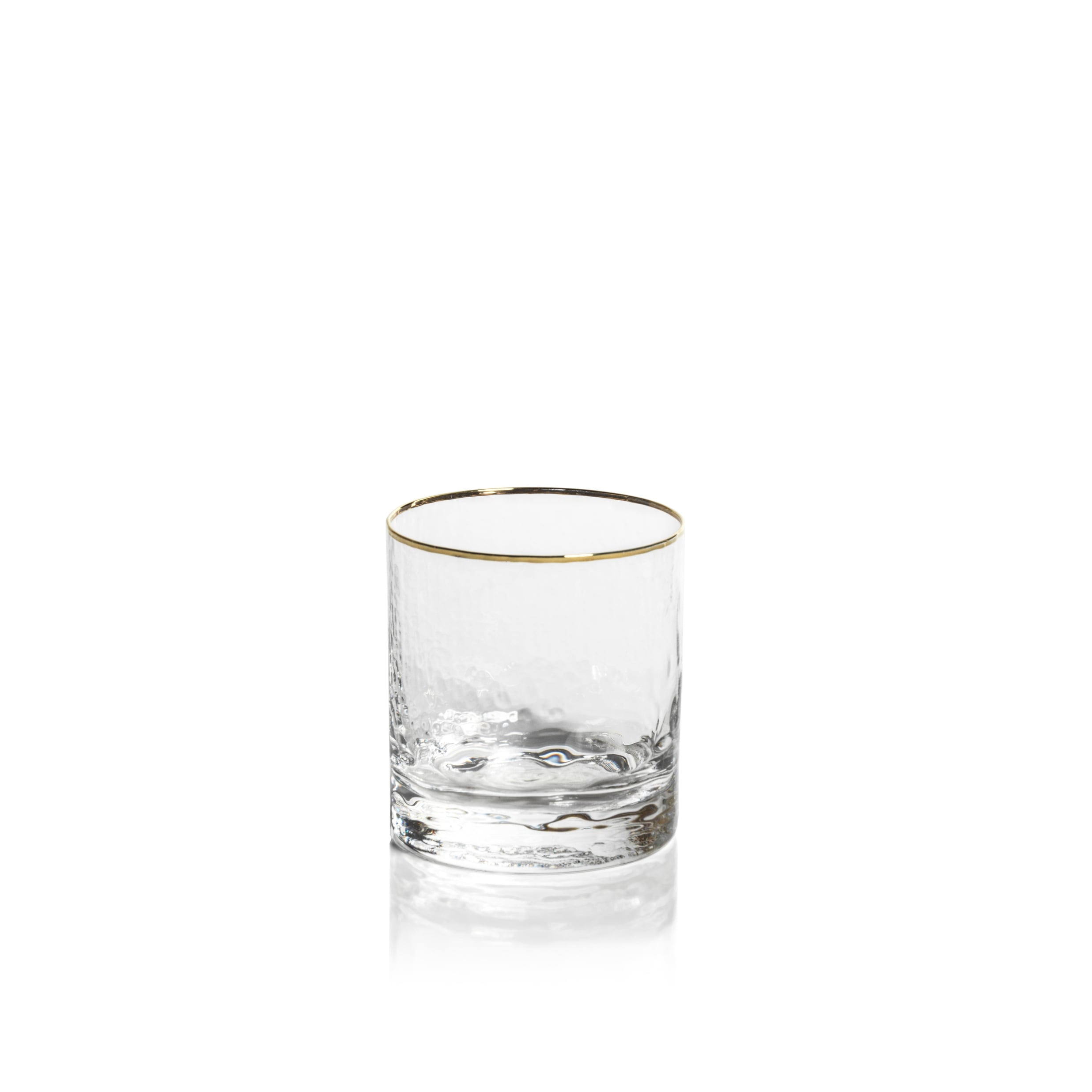 Cappelletti Hammered Double Old Fashioned Glasses, Set of 4
