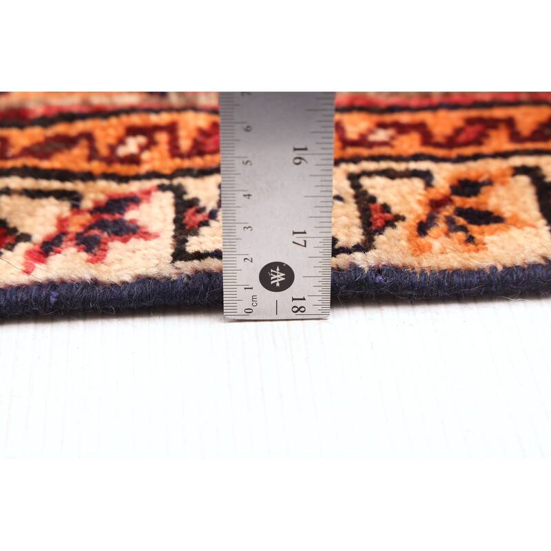 ECARPETGALLERY Hand-knotted Melis Vintage Red Wool Rug - 4'3 x 9'4