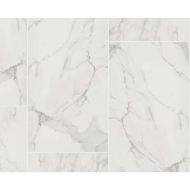 Shaw 524TS Prime Aura - 24" x 48" Rectangle Floor and Wall Tile - - Statuario Brina