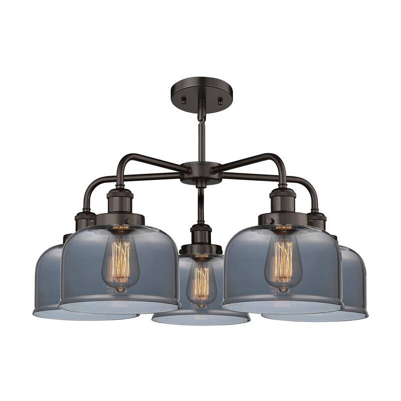 Innovations Lighting Bell - 5 Light 26" Stem Hung Chandelier