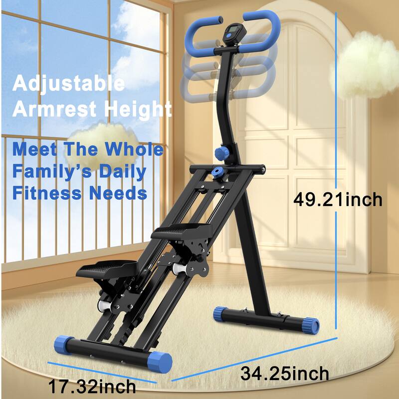 Stair Stepper with Resistance Home-Upgrade Vertical Climber Workout Machine for Full-Body Exercise Climber Fitness Equipment