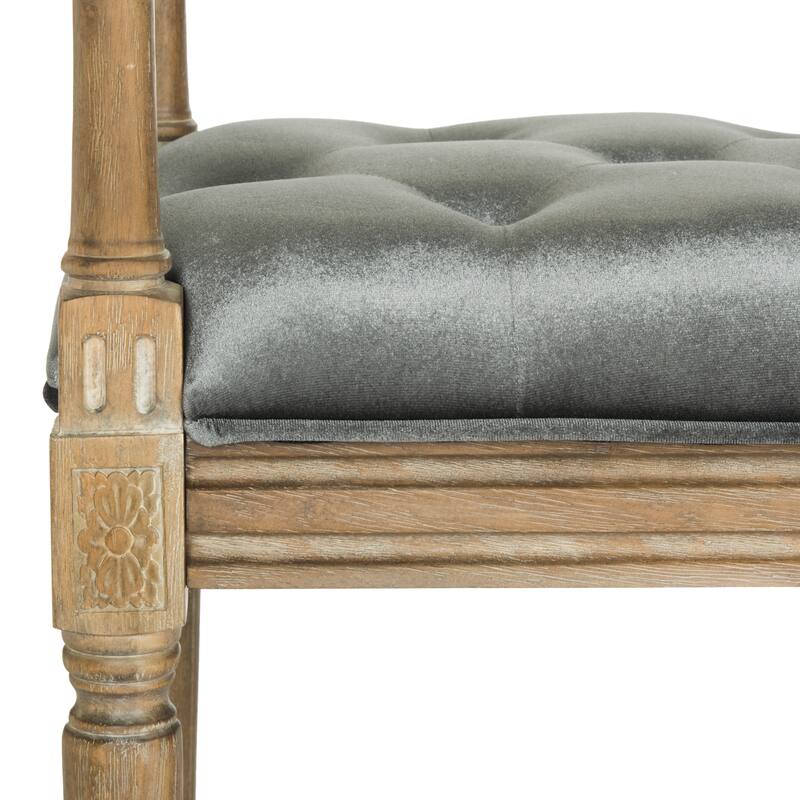 SAFAVIEH Nigjare Tufted Bench - 47.5" x 17.3" x 27" - 47.5" x 17.3" x 27" - 48Wx17Dx27H