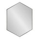 preview thumbnail 85 of 90, Kate and Laurel Rhodes Framed Mid-century Hexagonal Wall Mirror