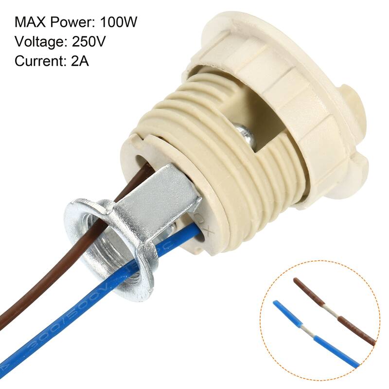 4pcs 140mm Cable Leads G9 Light Base Socket Ceramic Lamp Bulb Holder Connector