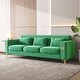 preview thumbnail 2 of 7, Classical American Velvet 3-Seater Sofa with Three Pillows