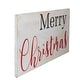 preview thumbnail 3 of 2, 24" Rustic Wooden 'Merry Christmas' Hanging Wall Sign