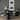 Atlas 42" Black / Mid-Brown Wood Stacked Pedestal Base Round Dining Table