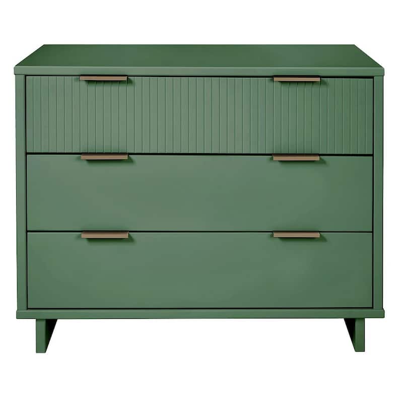 Manhattan Comfort Granville 38.18" Modern Standard 3 Drawer Dresser