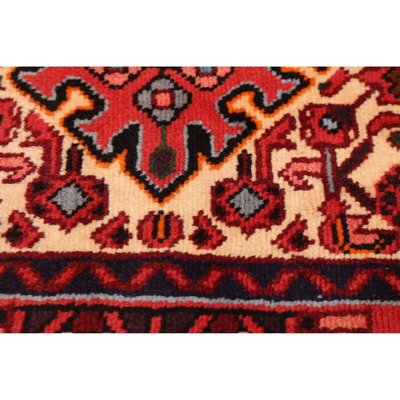 ECARPETGALLERY Hand-knotted Andelz Red Wool Rug - 3'5 x 4'4