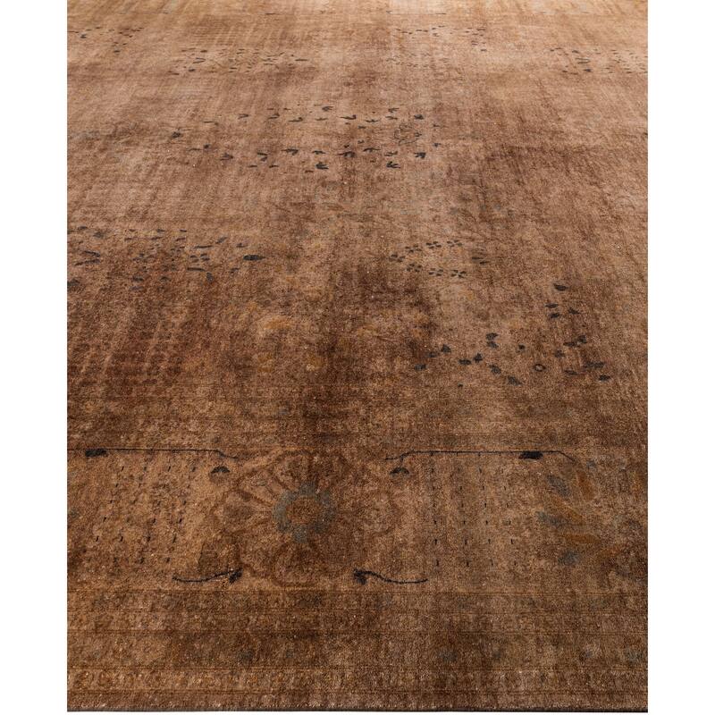 Overdyed One-of-a-Kind Hand-Knotted Area Rug - Beige - 12' 1" x 18' 4"