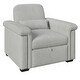 preview thumbnail 14 of 13, 3 in 1 Convertible Sleeper Chair Sofa Bed Adjustable Pull Out Sofa Chair w/ Pillow Lounger Chair Single Bed for Livingroom, Gray