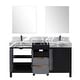 preview thumbnail 77 of 157, Lexora Zilara Bathroom Vanity Complete Set in Black and Grey with Faucet