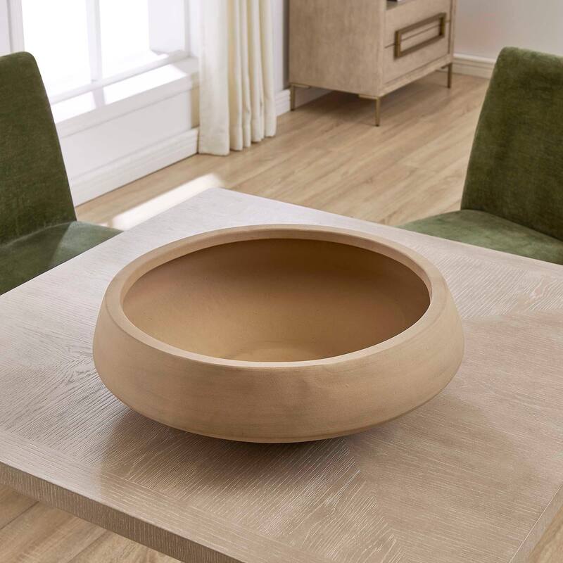 Uttermost Sienna Scape Indoor-Outdoor Bowl - 20.00" W x 6.75" H x 20.00" D