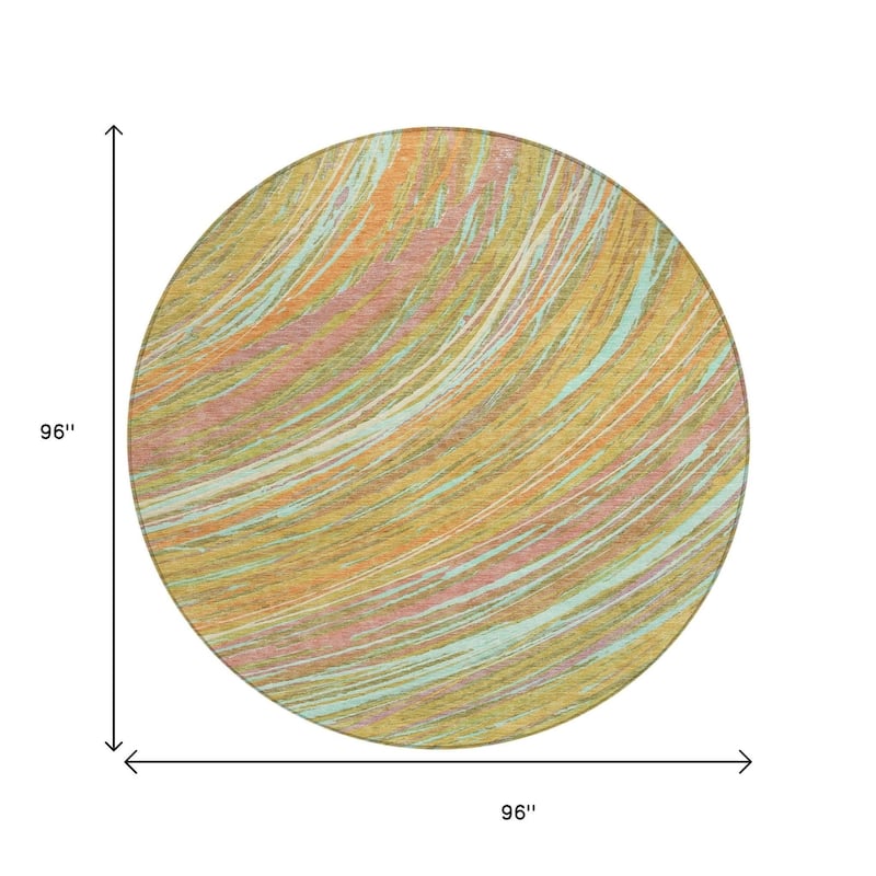 HomeRoots Abstract Transitional Rectangle Outdoor Rug