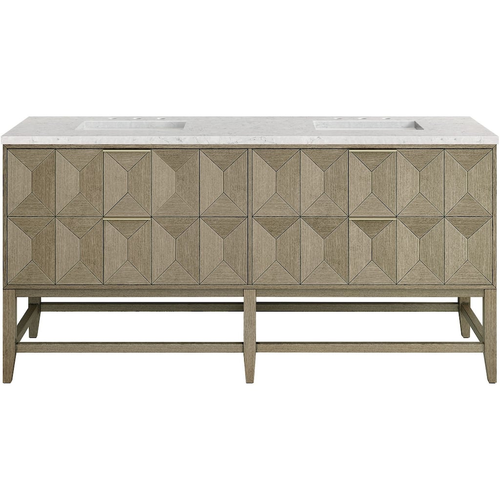 James Martin Vanities D100-V72-FEJP Emmeline 72" Free Standing Double