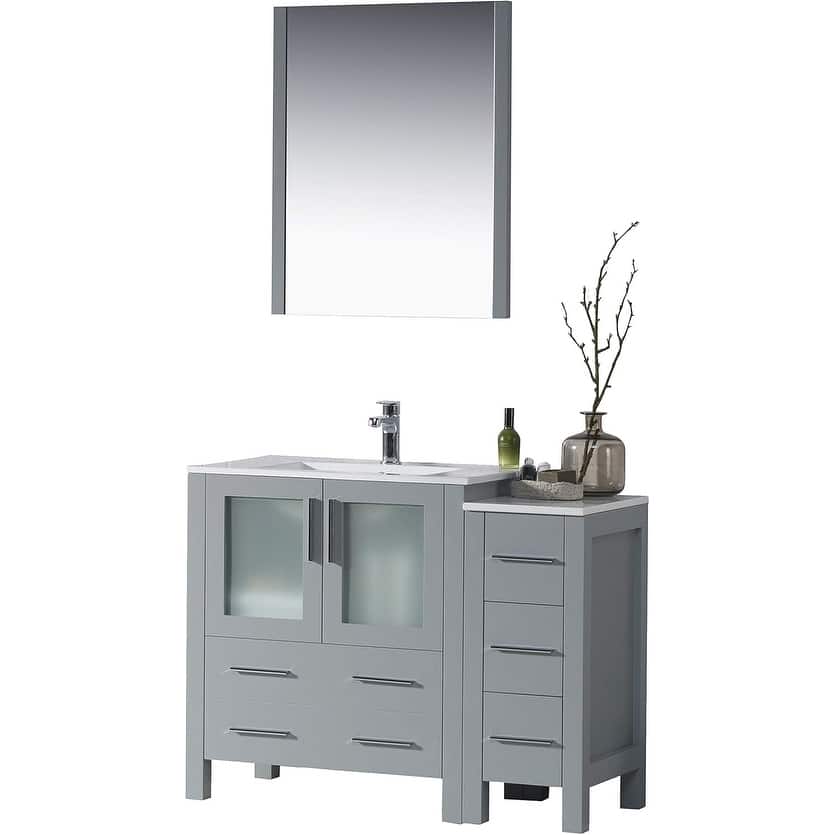 Blossom Sydney 42 Inch Solid Wood Bathroom Vanity with Sink & Cabinet