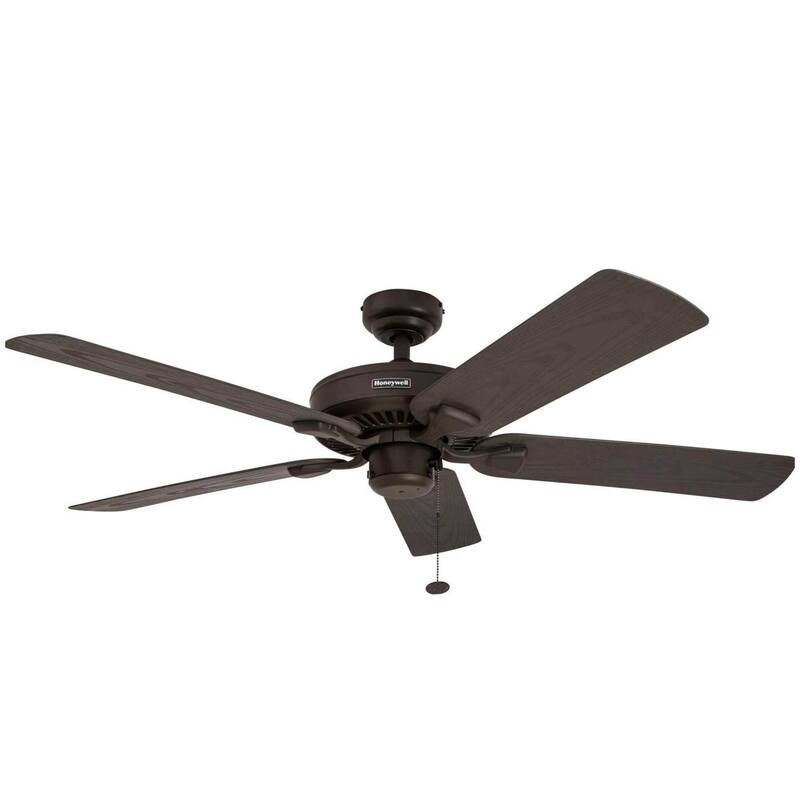 52" Honeywell Belmar Wet Rated Indoor/Outdoor Ceiling Fan, No Light