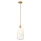 Option Brushed Brass / Opal Shade