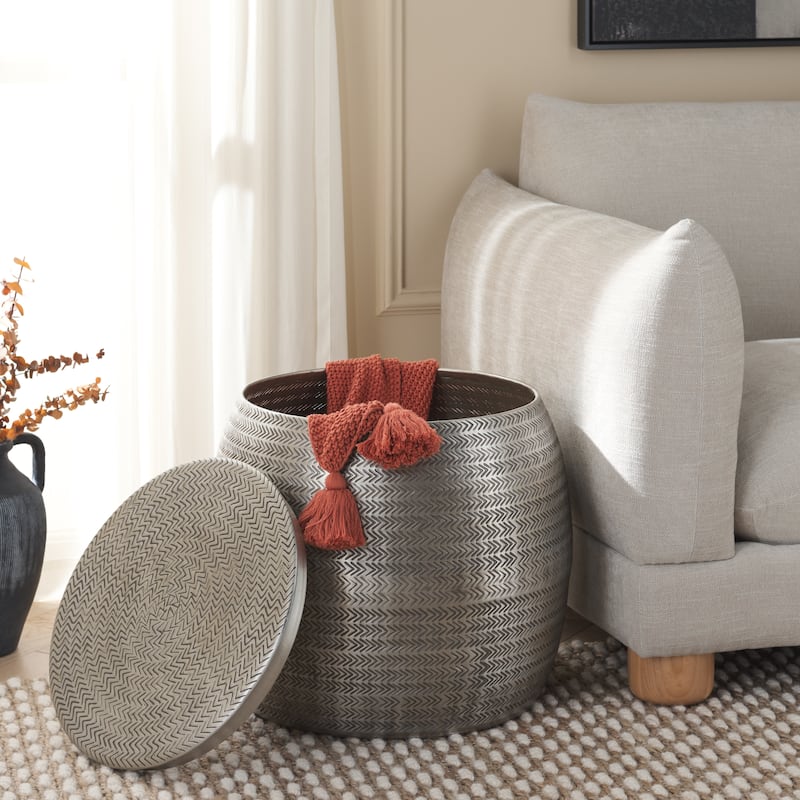 SAFAVIEH Home Apoline Side Table With Storage - 20Wx20Dx17H