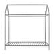 preview thumbnail 18 of 40, Kids Metal House Bed Frame with Slats, Ideal Playhouse and Sleeping Space