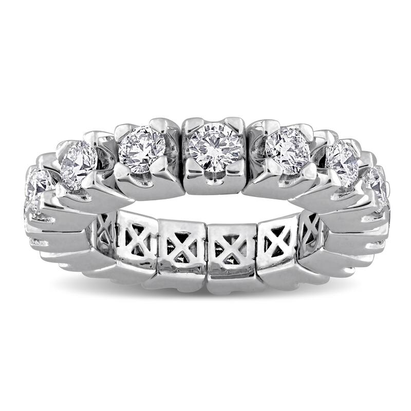 Miadora 2 3/4ct TW Diamond Eternity Ring in 14k White Gold