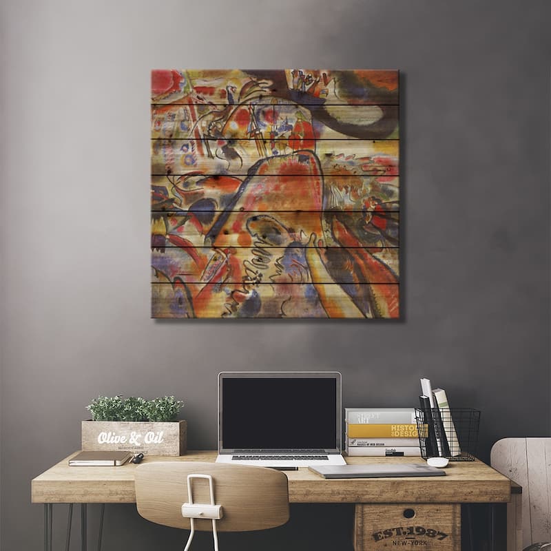 Small Pleasures Print On Wood by Wassily Kandinsky - Multi-Color