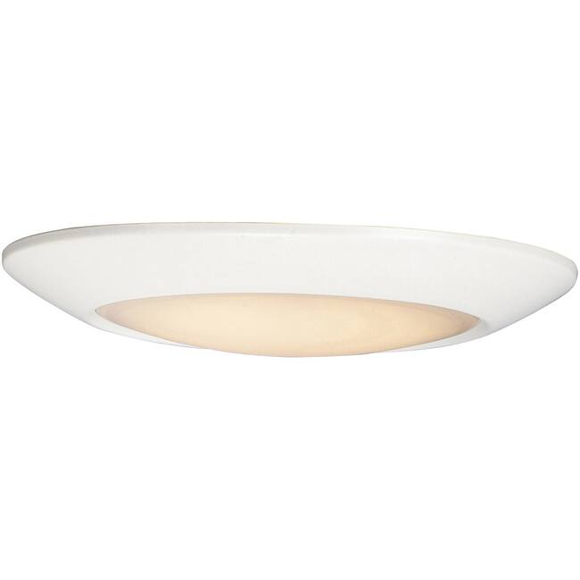 Maxim 87611WT Diverse 8" Wide LED Flush Mount Bowl Ceiling Fixture - White