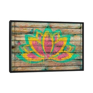 iCanvas "Lotus Flower" by Diego Tirigall Framed Canvas Print - Bed Bath ...