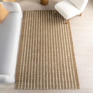 Nuloom Cosmia Striped Jute Area Rug