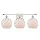 Option White and Polished Chrome / White Glass