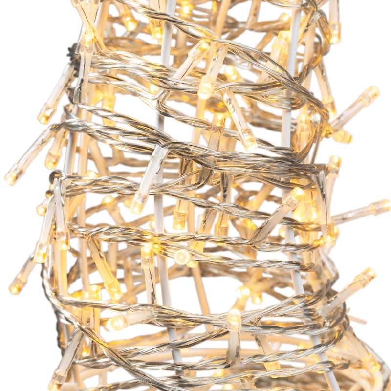 48" White LED Upright Standing Reindeer Christmas Outdoor Decoration