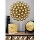 preview thumbnail 1 of 15, Gold Metal Starburst Wall Decor with Orb Detailing
