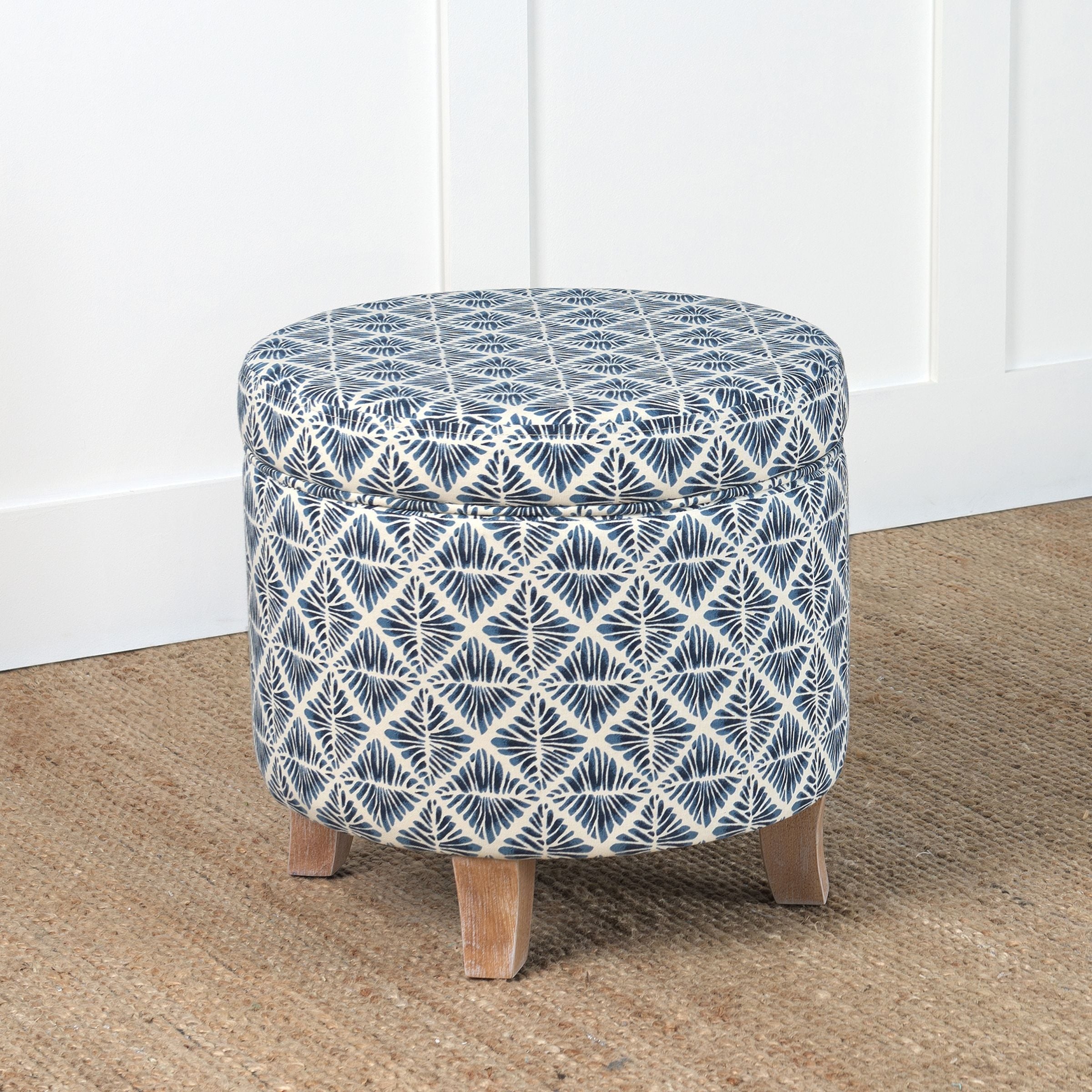 Carson Carrington Hnifsdalur Round Storage Ottoman - Picture 22 of 30