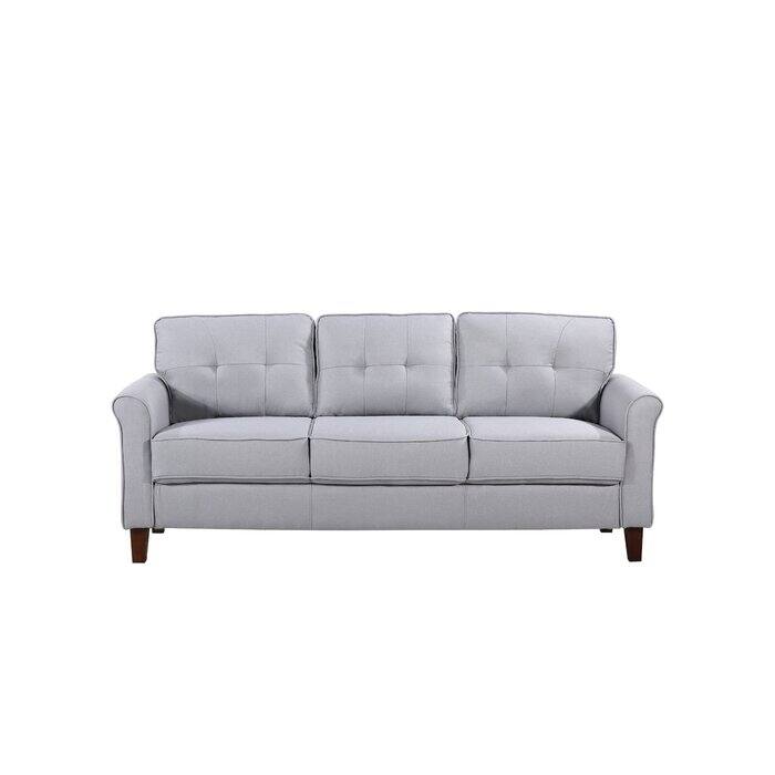 Kouchouk 78.7'' Linen Flared Arm Sofa