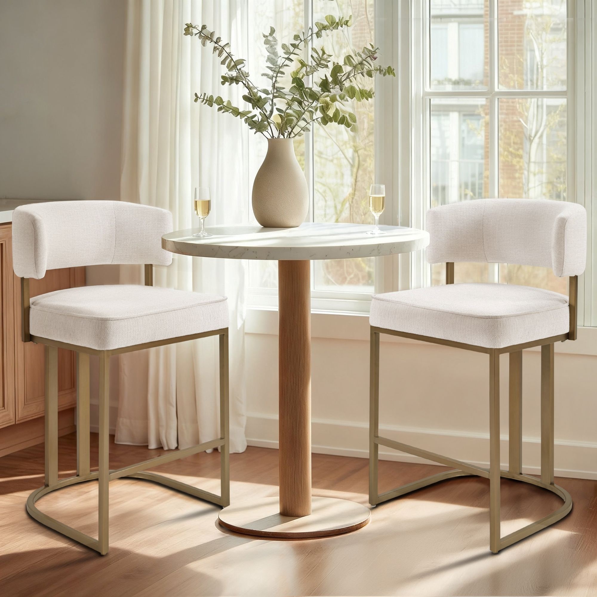 August Upholstered Counter Stool - N/A