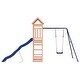 preview thumbnail 6 of 15, vidaXL Swing Set Outdoor Backyard Wooden Playground Equipment for Kids Age 3-8