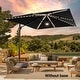 preview thumbnail 2 of 40, BONOSUKI 11.5x9FT LED Cantilever Patio Umbrella with 360 Rotation