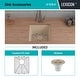 preview thumbnail 35 of 47, 16" x 18" Quartz Single Bowl Sink Drop-In/Undermount Granite Composite - 16"x18"