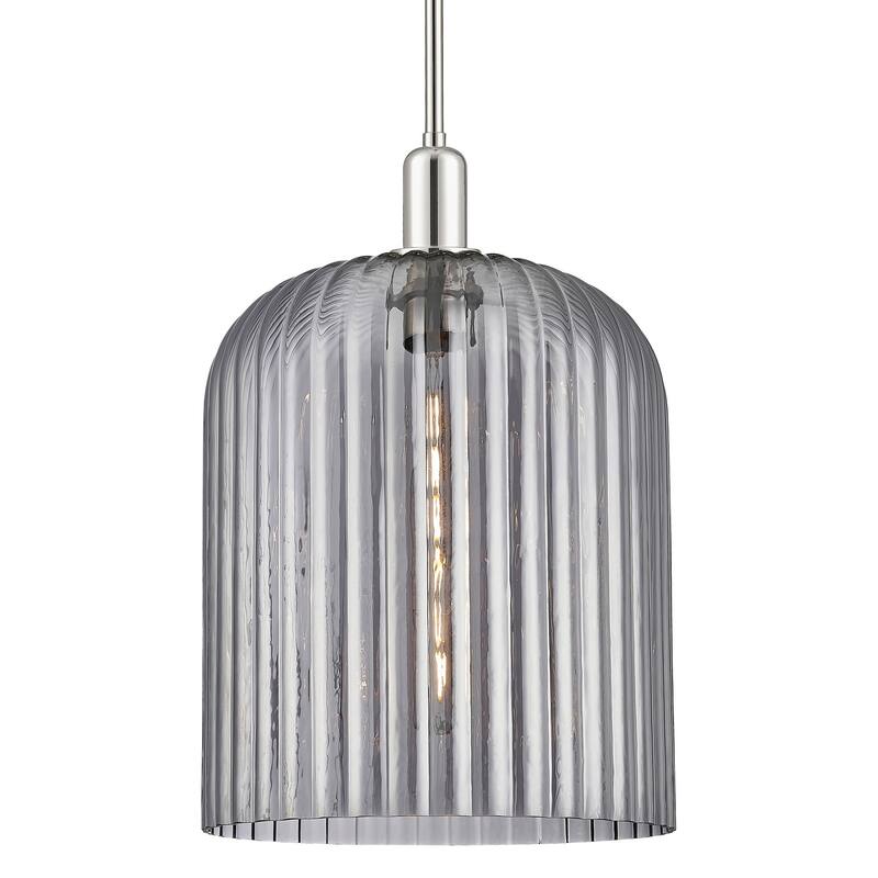 Innovations Lighting 716-1S-G559-12SM Bridal Veil 12" Wide Pendant - Polished Nickel